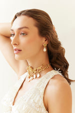 studio metallurgy baroque pearl earrings reborn collection