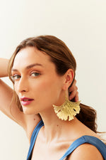 bloom statement earrings gingko studio metallurgy bloom collection