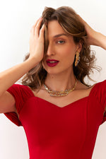 studio metallurgy jewelled dew drop necklet jewelled collection