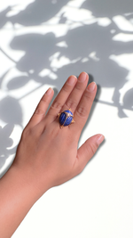 Lapis Beetle Ring