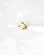 Brass & Baroque Pearl Inlay Ring // 07