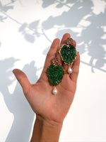 Garuda Earrings//Aventurine
