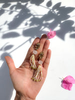 Green Quartz Parrot Danglers