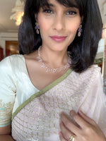 Rose Quartz Leaf Necklace