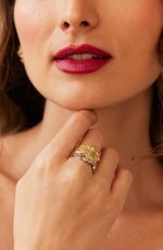 Jewelled Collection Jewelled Slab Earrings Studio Metallurgy