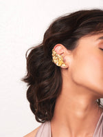 Coral Crushed Algae Earring Studio metallurgy