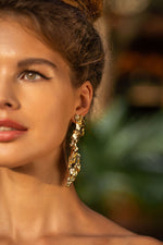 Long Algae Earrings 01