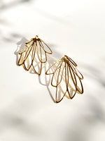 Studio metallurgy earrings Gypsy Flower Earrings Scribble collection