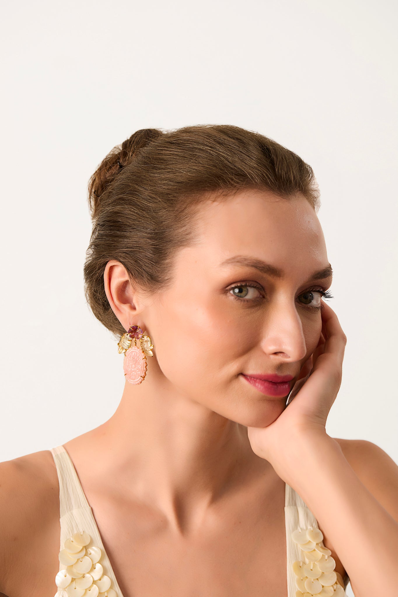 Opal & Bird Earrings