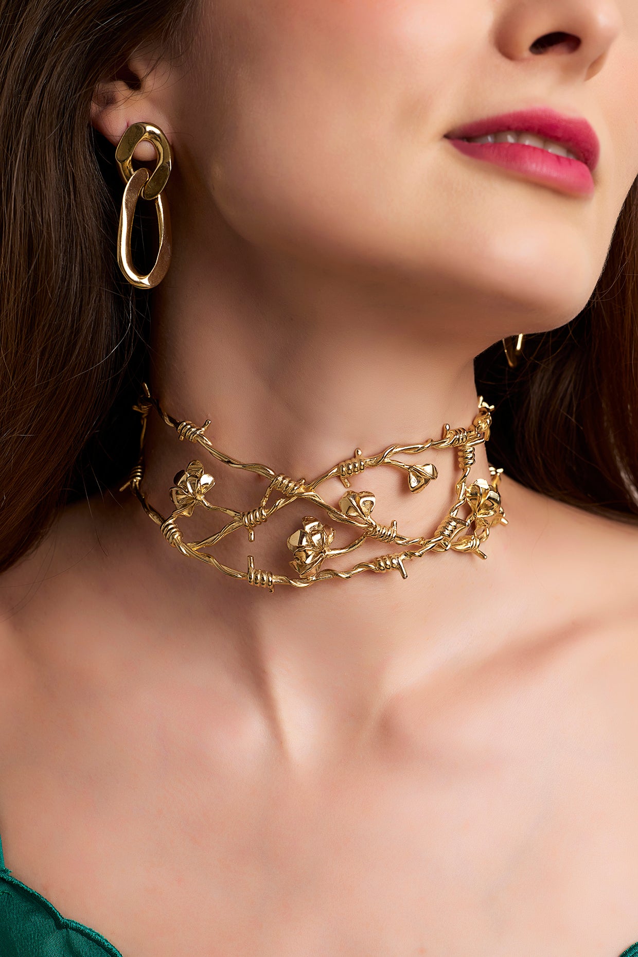 Floral Barbed Choker