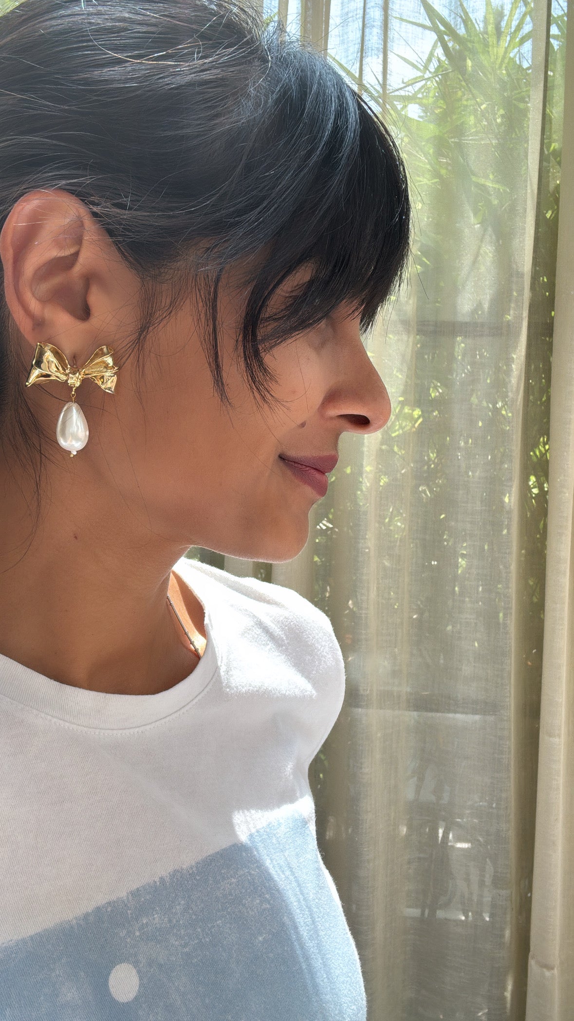 The Bow Pearl Earrings