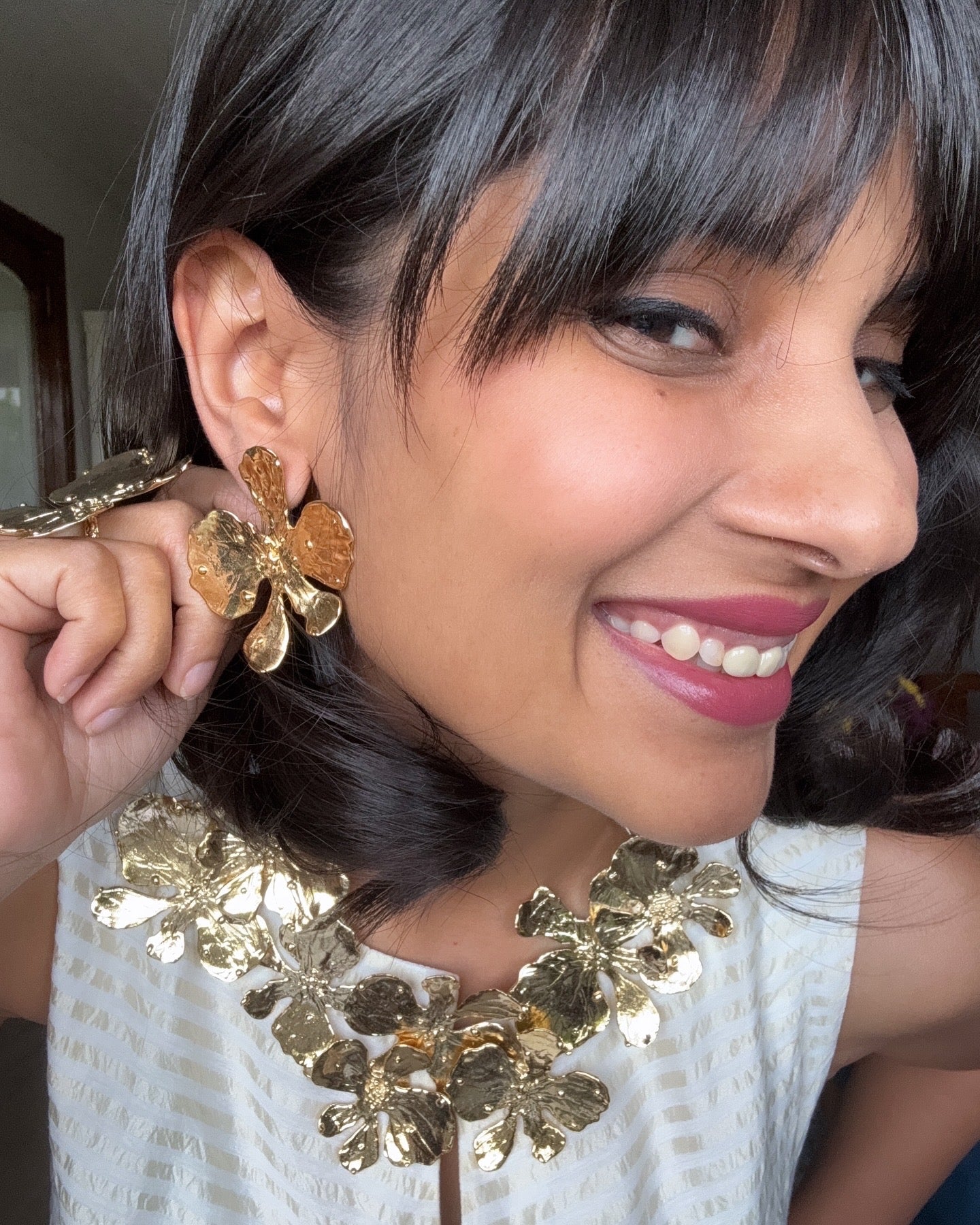 Mini Gulmohar Earrings