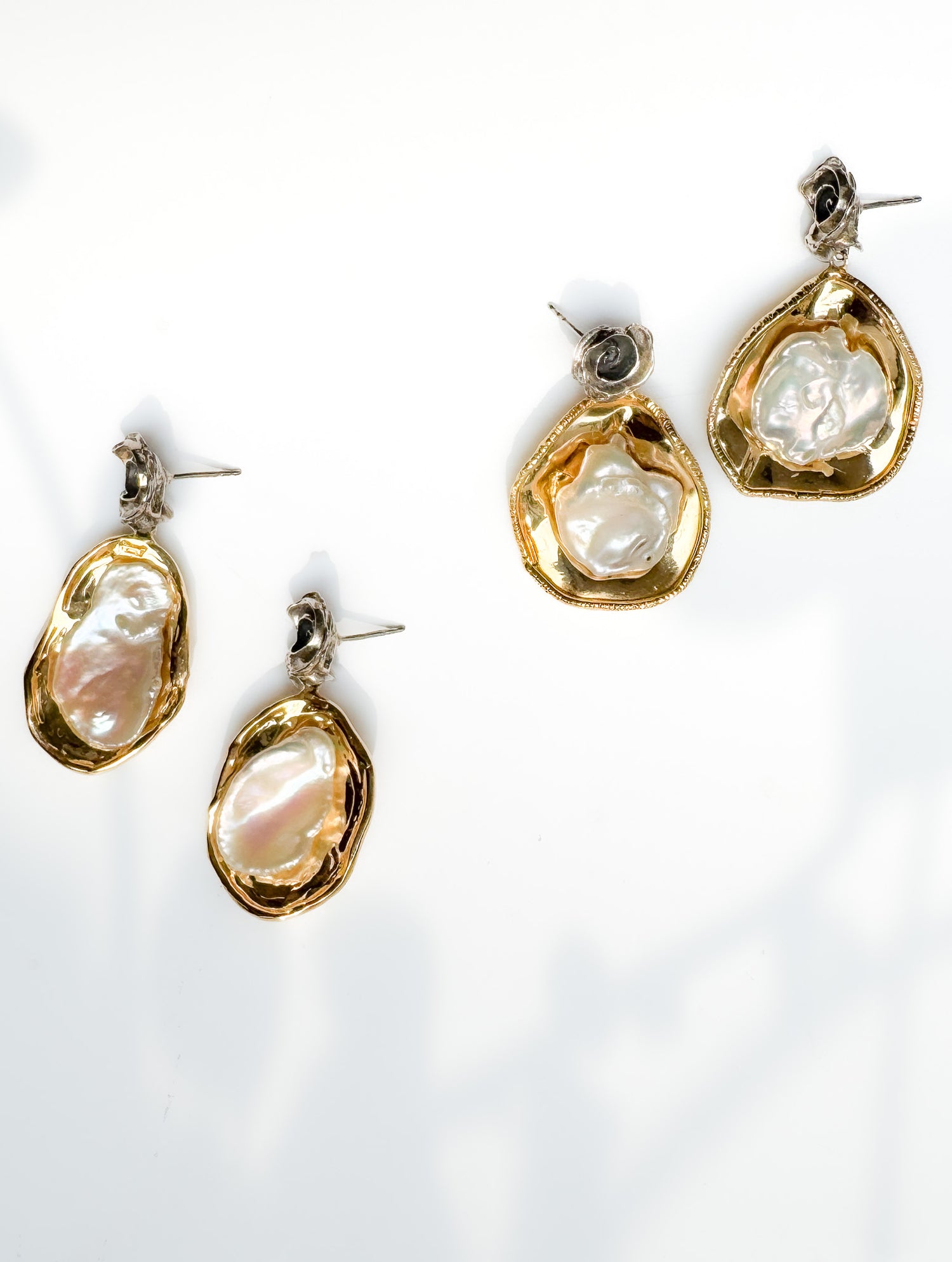 Pebble Baroque Pearl Earrings 02