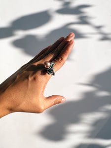 Sterling Silver Oyster Pearl Ring