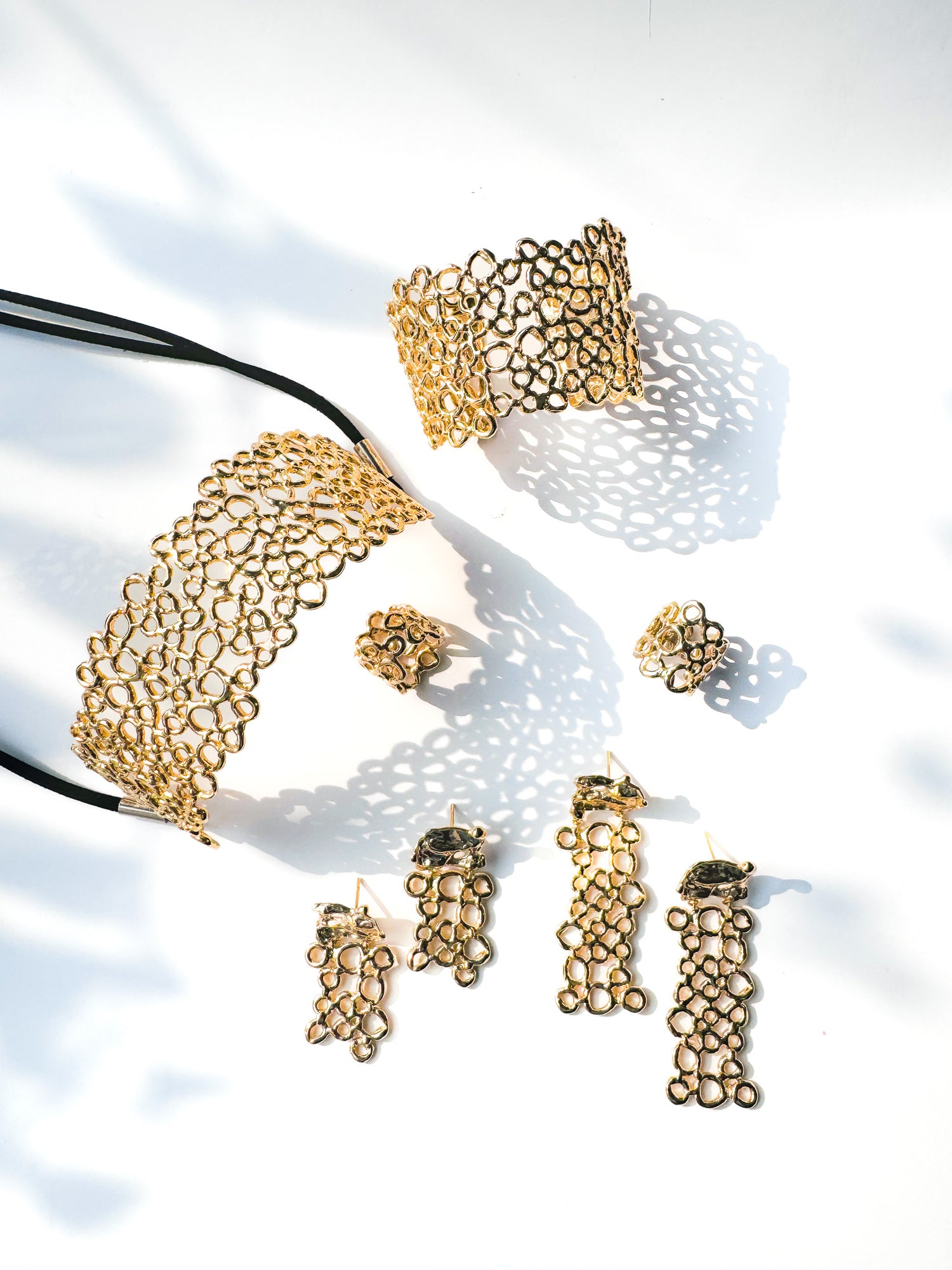Foam Cascade Midi Earrings