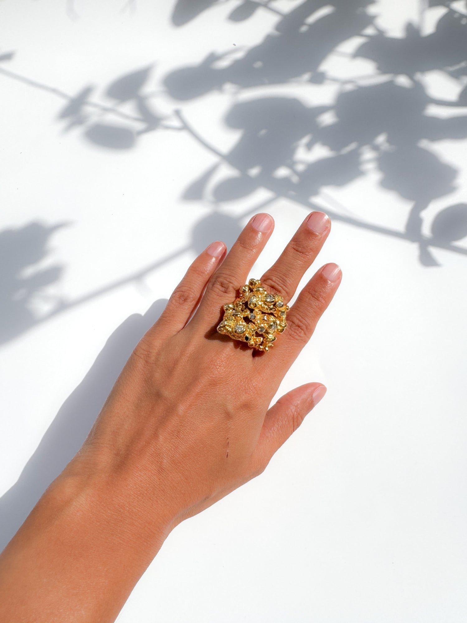 The Jewelled Nugget Ring