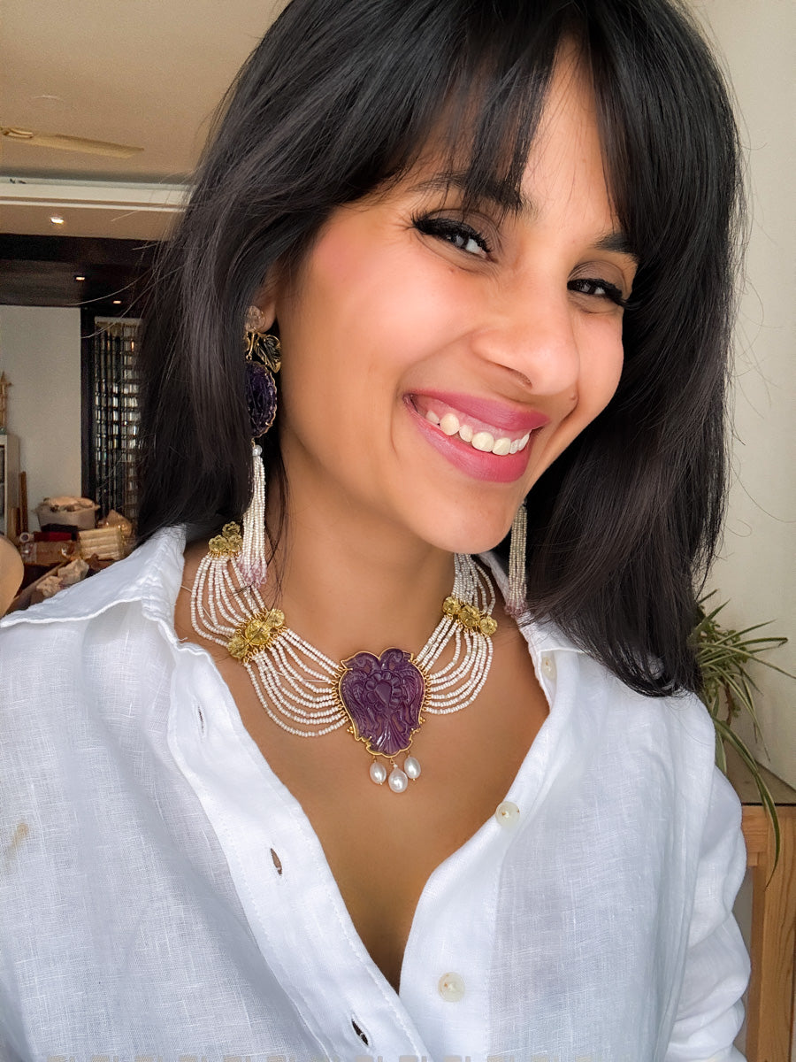 Garuda Necklace//Amethyst