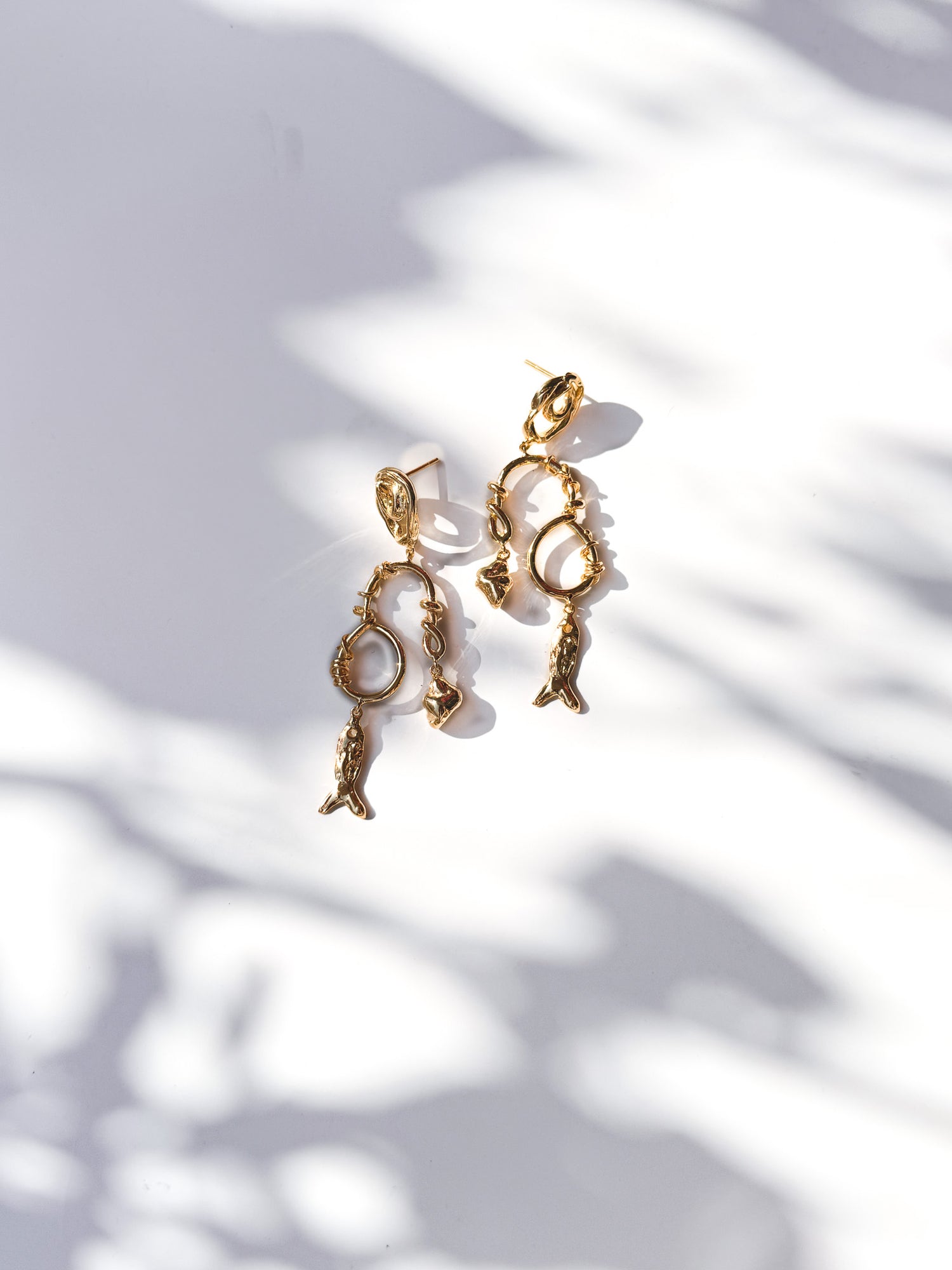 Fish Pebble Earrings